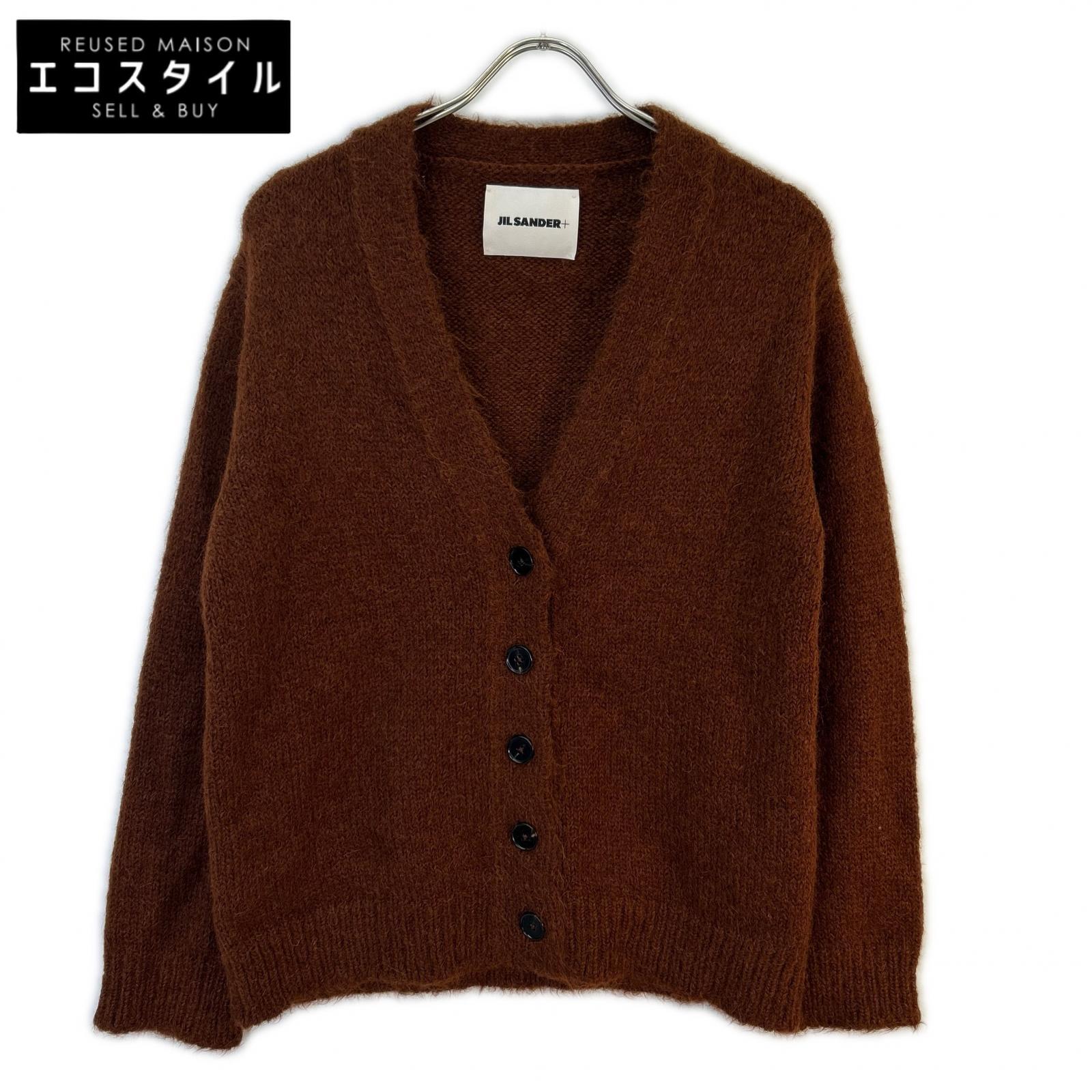 JIL SANDER+ ジルサンダープラス  J40GP0037 ﾌﾞﾗｳﾝ ｱﾙﾊﾟｶﾌﾞﾚﾝﾄﾞ ﾛﾝｸﾞｽﾘｰﾌﾞ Vﾈｯｸ ﾆｯﾄ ｶｰﾃﾞｨｶﾞﾝ 34 J40GP0037 ﾌﾞﾗｳﾝ ｱﾙﾊﾟｶﾌﾞﾚﾝﾄﾞ ﾛﾝｸﾞｽﾘｰﾌﾞ Vﾈｯｸ ﾆｯﾄ ｶｰﾃﾞｨｶﾞﾝ トップス