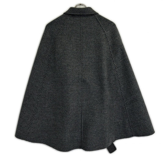 UNITED ARROWS ユナイテッドアローズ 1525-1-994801 ブラック ハウンドトゥース ベルト リバーケープコート コート