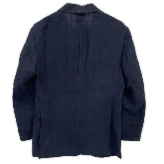 UNITED ARROWS ユナイテッドアローズ 1122-110-6396 25年製 ネイビー リネン100 2B ジャケット ジャケット