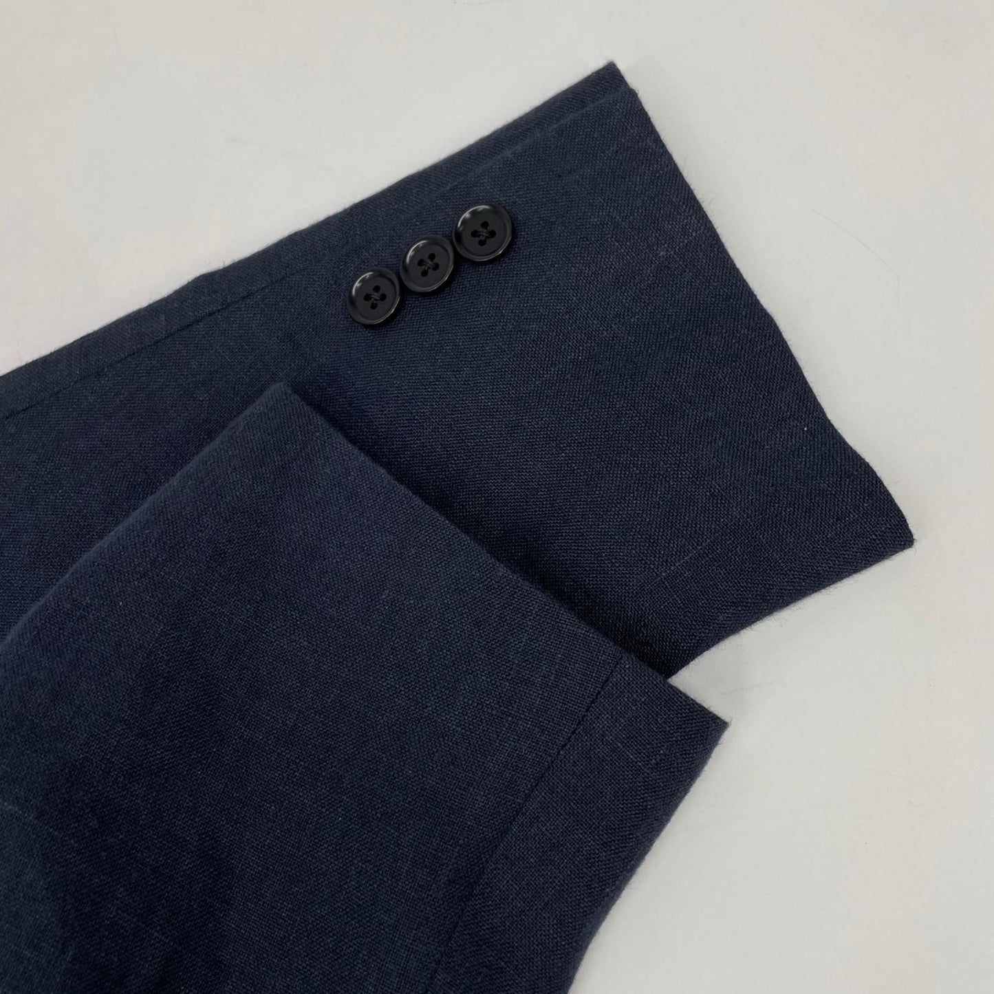 UNITED ARROWS ユナイテッドアローズ 1122-110-6396 25年製 ネイビー リネン100 2B ジャケット ジャケット 44 メンズ