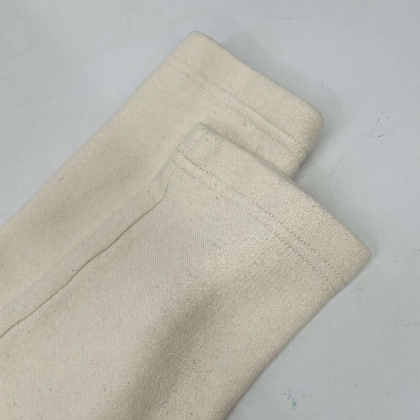 jonnlynx JL224-CT926 Ivory Cotton Henley Neck Cropped Sweat Pullover Top