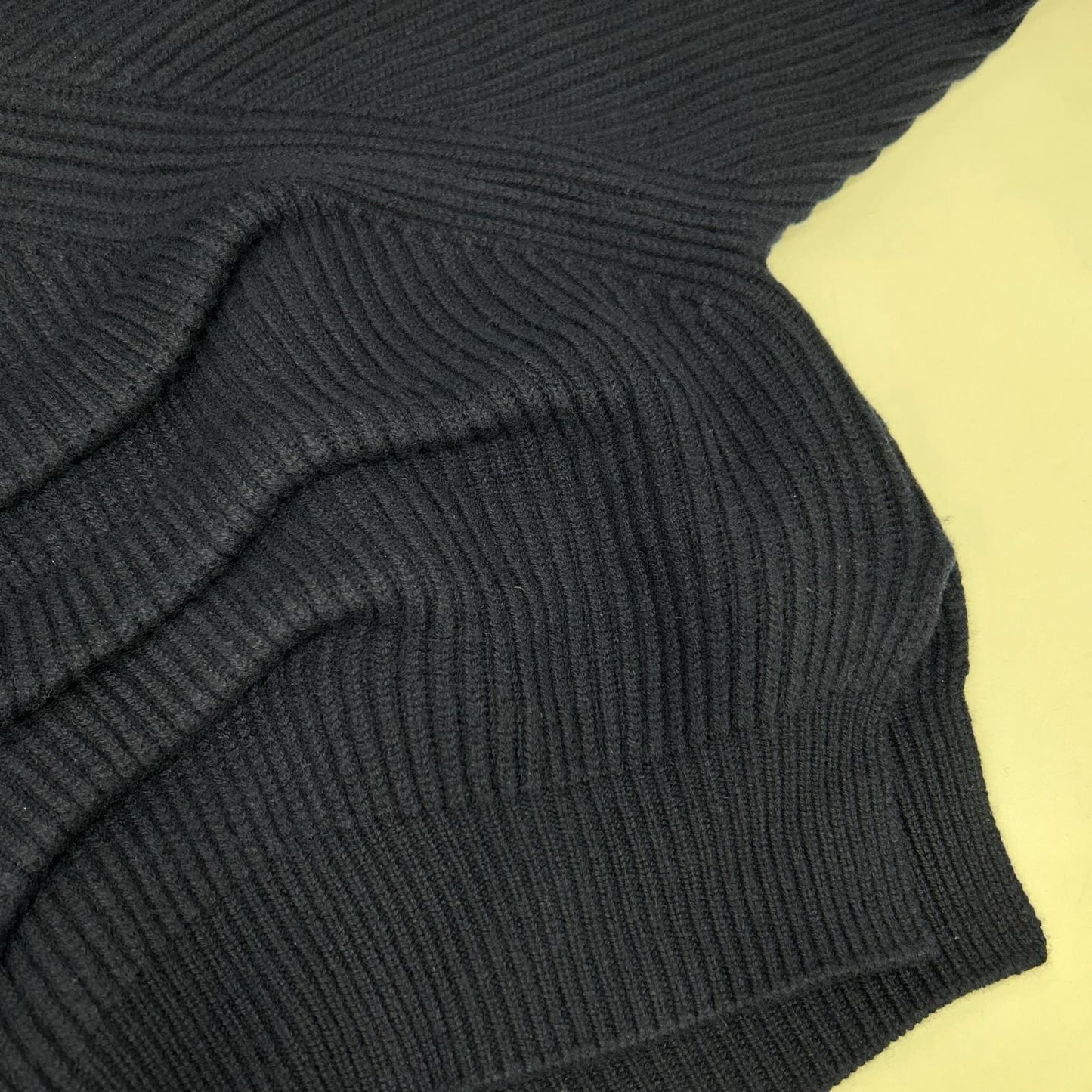 23AW Navy TUCK SHORT KNIT PULLOVER Top 38 Women's