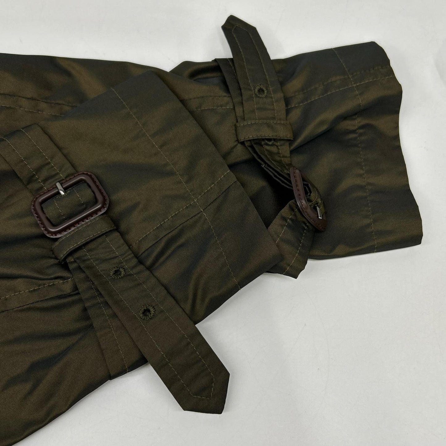 Sealup シーラップ BEAMS F別注 カーキ ポリエステル ダブルブレスト ベルテッドスプリングコート コート
