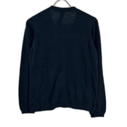 U-B-111 Navy Cotton Silk Long Sleeve Cardigan Top 3 Women's