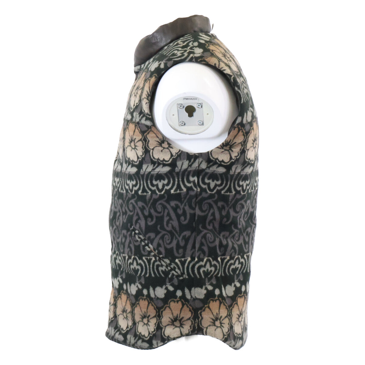 【美品/国内正品/26SS】MNRROTW1N220067 绵羊皮x花卉棉提花 双面穿马甲 XS/TP 男士