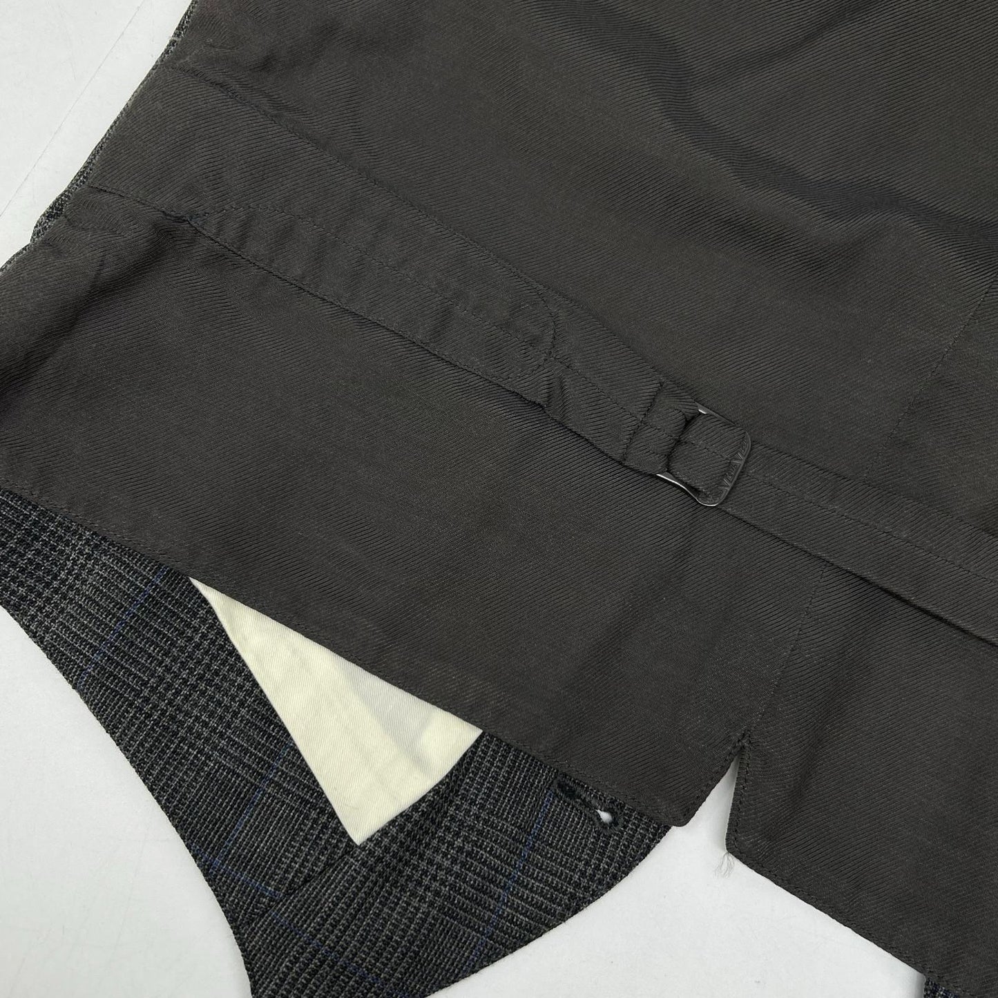 RRL ダブルアールエル 782831186001 イタリア製 グレー ウール100 グレンチェック ジレ/ベスト ベスト