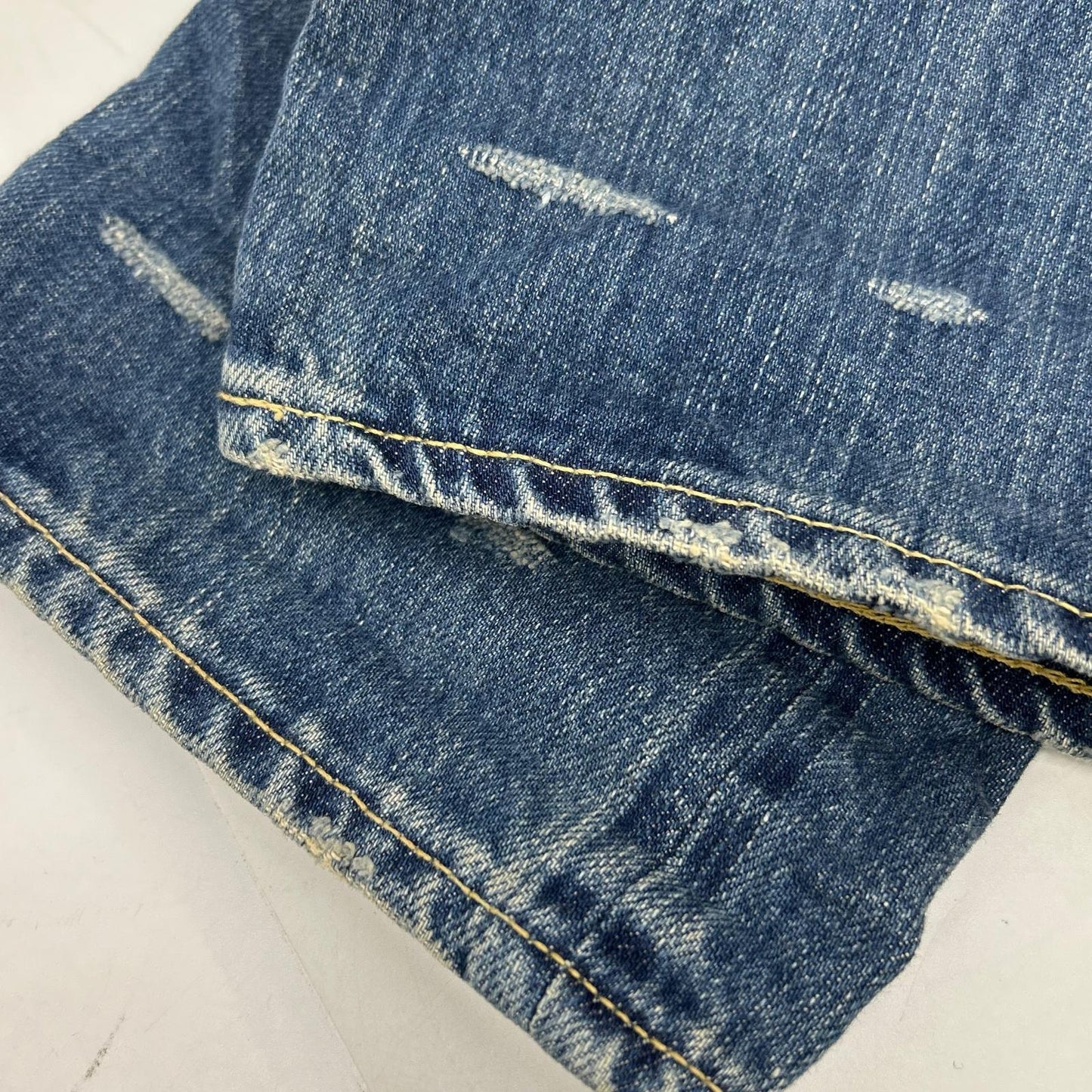 HYSTERIC GLAMOUR ヒステリックグラマー 0263AP19 インディゴ スタッズポケット ヒスガールペイント ストレートデニムパンツ ボトムス