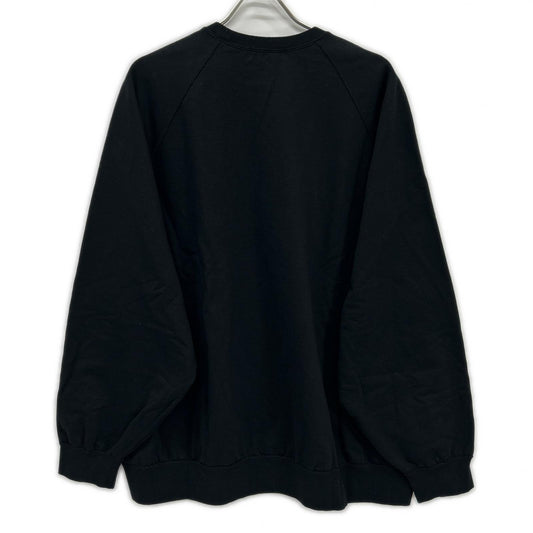 Graphpaper グラフペーパー GM241-70142 ブラック Ultra Compact Terry Crew Neck Sweater クルーネックスウェット トップス
