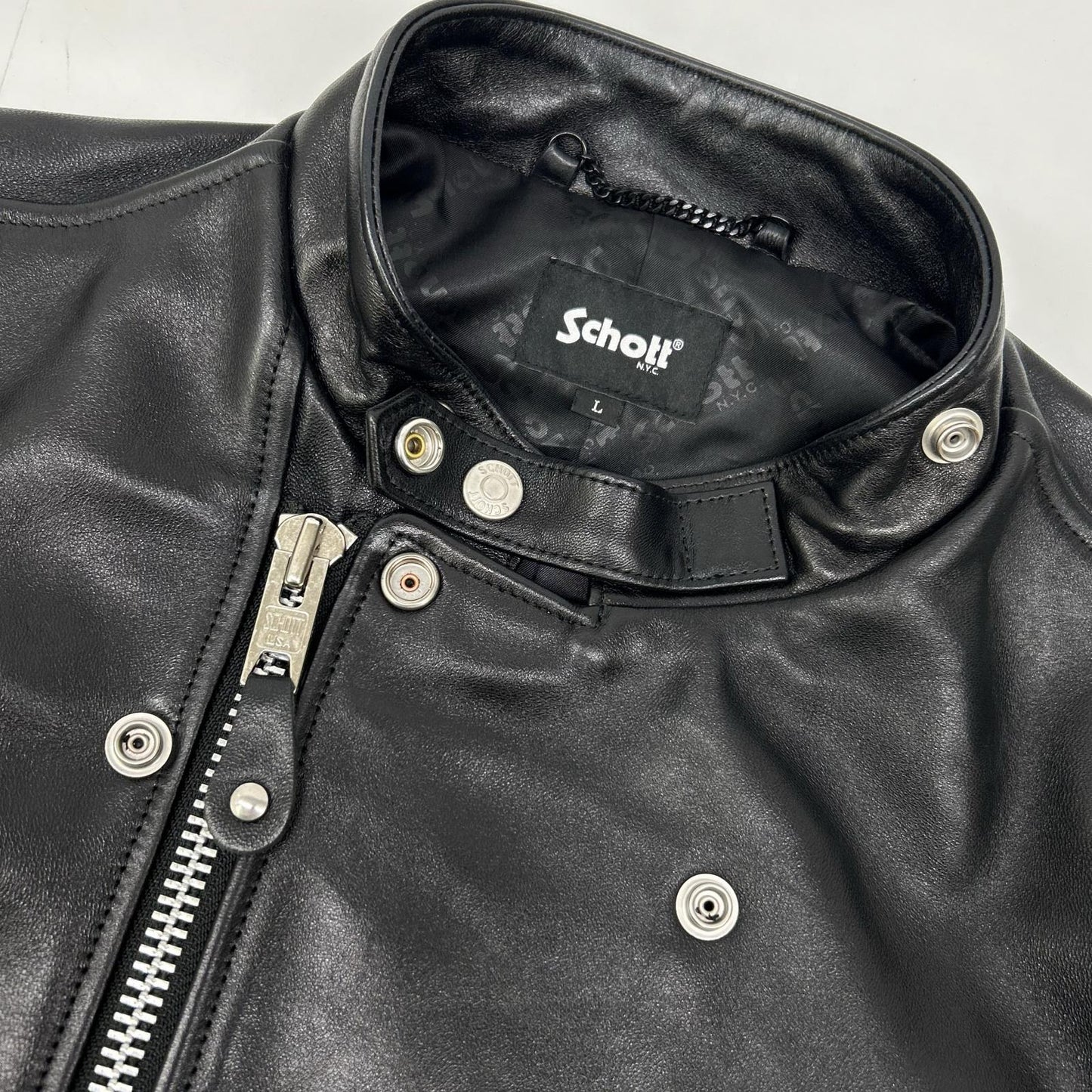 782-3950077 25 Model Black Sheep Leather NEW DOUBLE BREAST RIDERS Jacket L Men's
