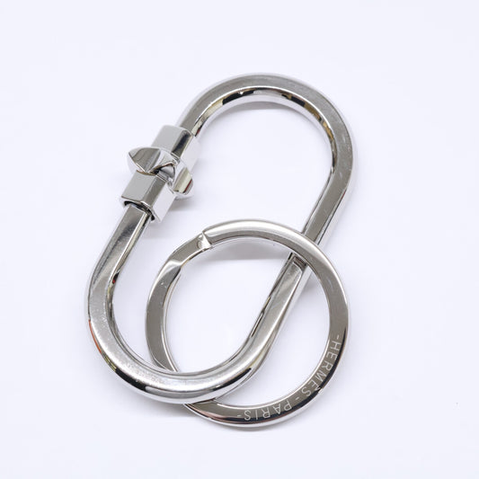 HERMES エルメス 【美品】H100109FJ00 メドール クルー・メドールクラスプ メタル キーホルダー