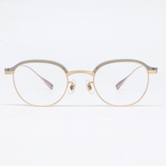 EYEVAN7285 アイヴァン 【美品】Blanks SMKM ブランクス 度入りレンズ ダブルブリッジ メガネフレーム 眼鏡