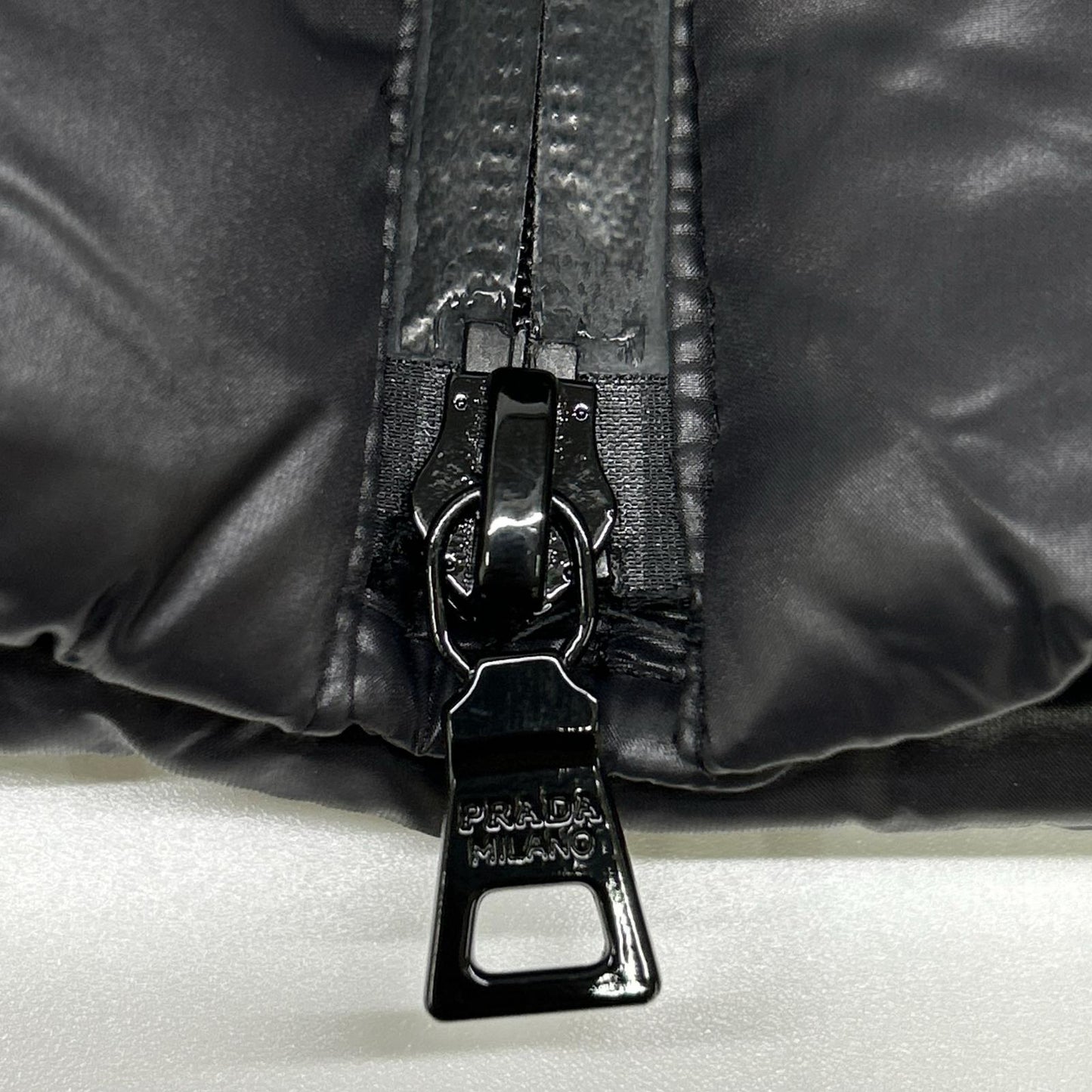 PRADA SPORT SGH580 Black Nylon Paneled Down Jacket