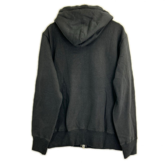 1piu1uguale3 ウノピゥウノウグァーレトレ MRB659-COT396 ブラック SIC ZIP HOODED サイドリブニットジップアップパーカ ジャケット トップス
