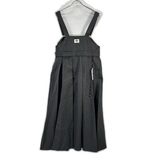 Ameri アメリ 【×ディッキーズ】0126105911290 グレー PLEATS DRESS オーバーオール型ワンピース オーバーオール オールインワン
