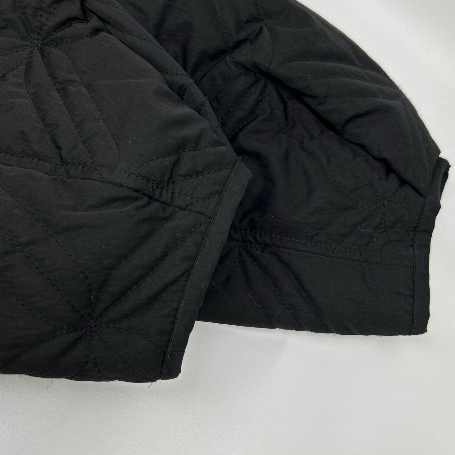 ETRE TOKYO 1222600095-0 Black Nylon Layered Jacquard Blouson Jacket