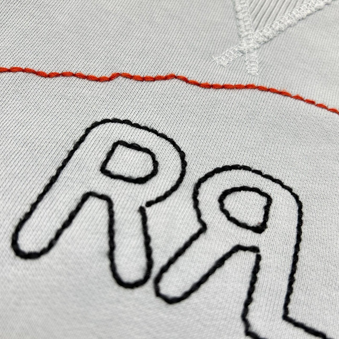 RRL 双R标 782858269001 蓝色 成衣染色褪色 野牛徽标刺绣 DOUBLE V 卫衣/套头衫 上衣