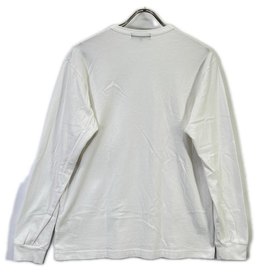 COMMEdesGARCONS HOMME コムデギャルソンオム HI-T010 22SS ホワイト ロゴプリントワンポケットLSカットソー トップス