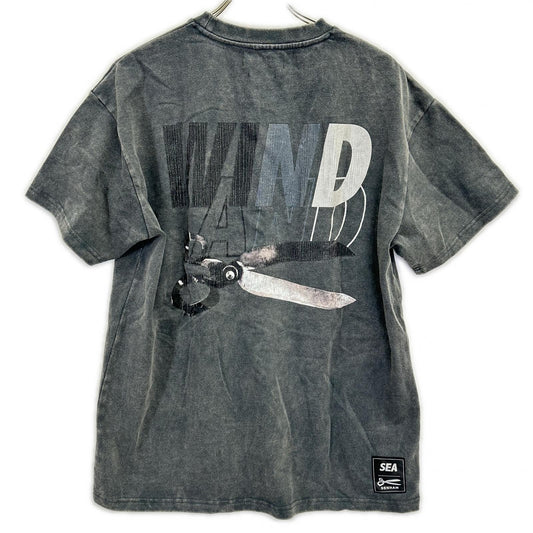 WIND AND SEA ウィンダンシ― ×DENHAM WDS-C-DHM-25-Q4-04 ウォッシュグレー コットン トップス