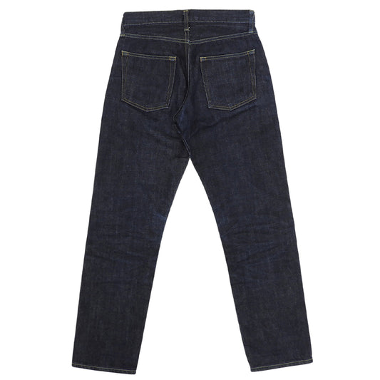 SINME Cotton Zip-Fly Rigid Straight Denim Pants Women's Indigo 27 Bottoms