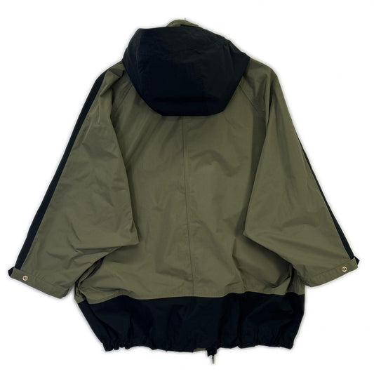 WOOLRICH ウールリッチ WWOU0336 カーキ×ブラック ポリエステル ドルマンスリーブ BEAVER ANORAK/ケープ型アノラック ジャケット