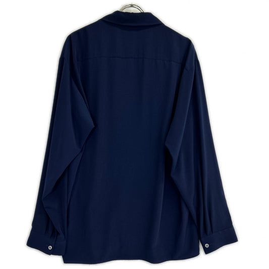LAD MUSICIAN ラッドミュージシャン 22AW ネイビー DECHINE OPEN COLLAR SHIRT 開襟シャツ トップス