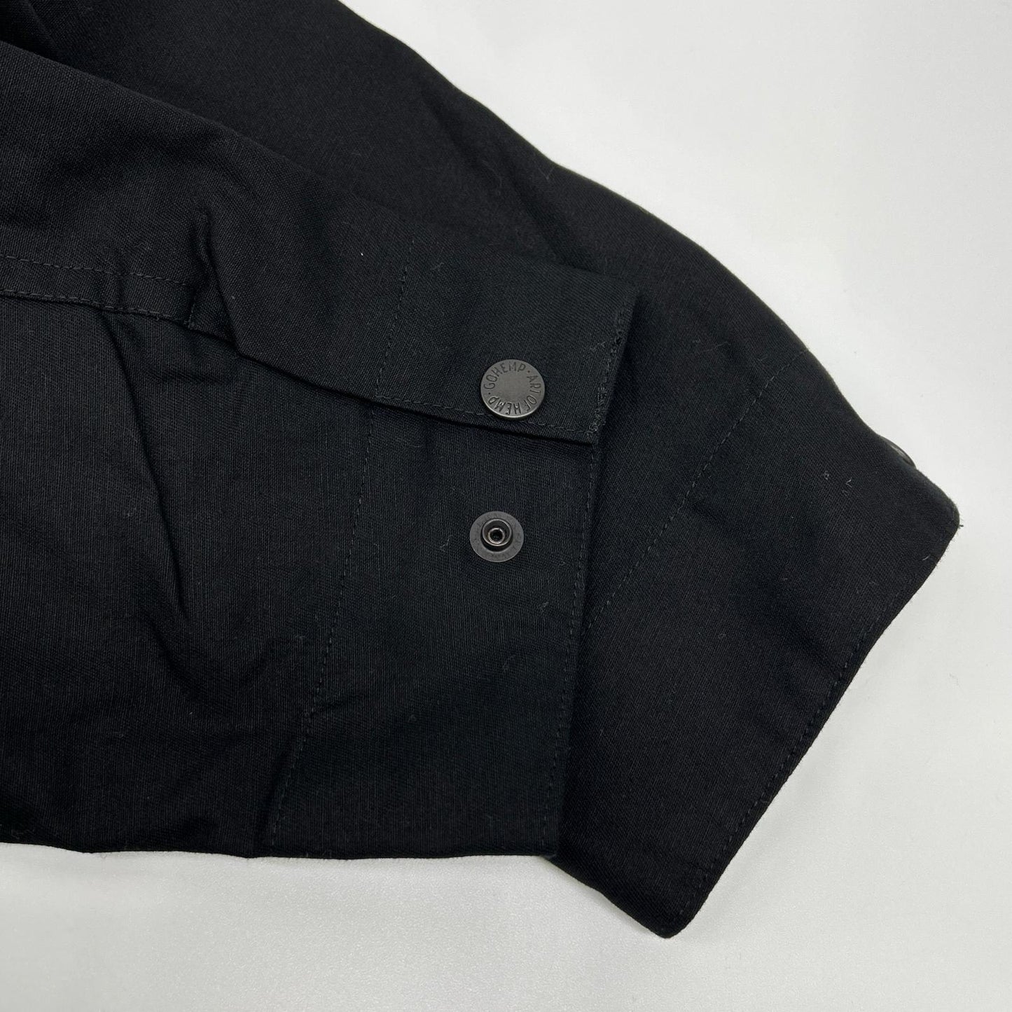 GO HEMP Go Hemp GHJ6169BSN black VALLEY JACKET coach jacket with patches jacket