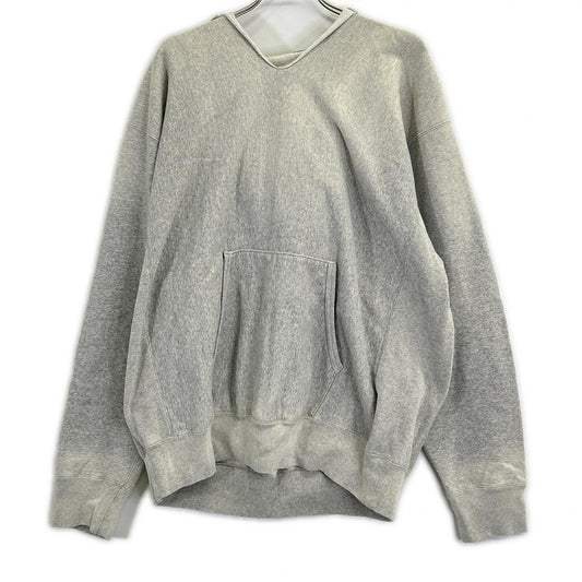 YLEVE イレーヴ グレー ORGANIC COTTON SUN FADED SWEAT HOODIE/サンフェード フーディ トップス