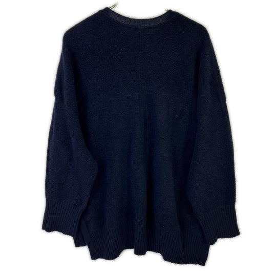 ADORE アドーア 24AW 531-4270004 ネイビー ウール サイドスリット パイルニットプルオーバー トップス