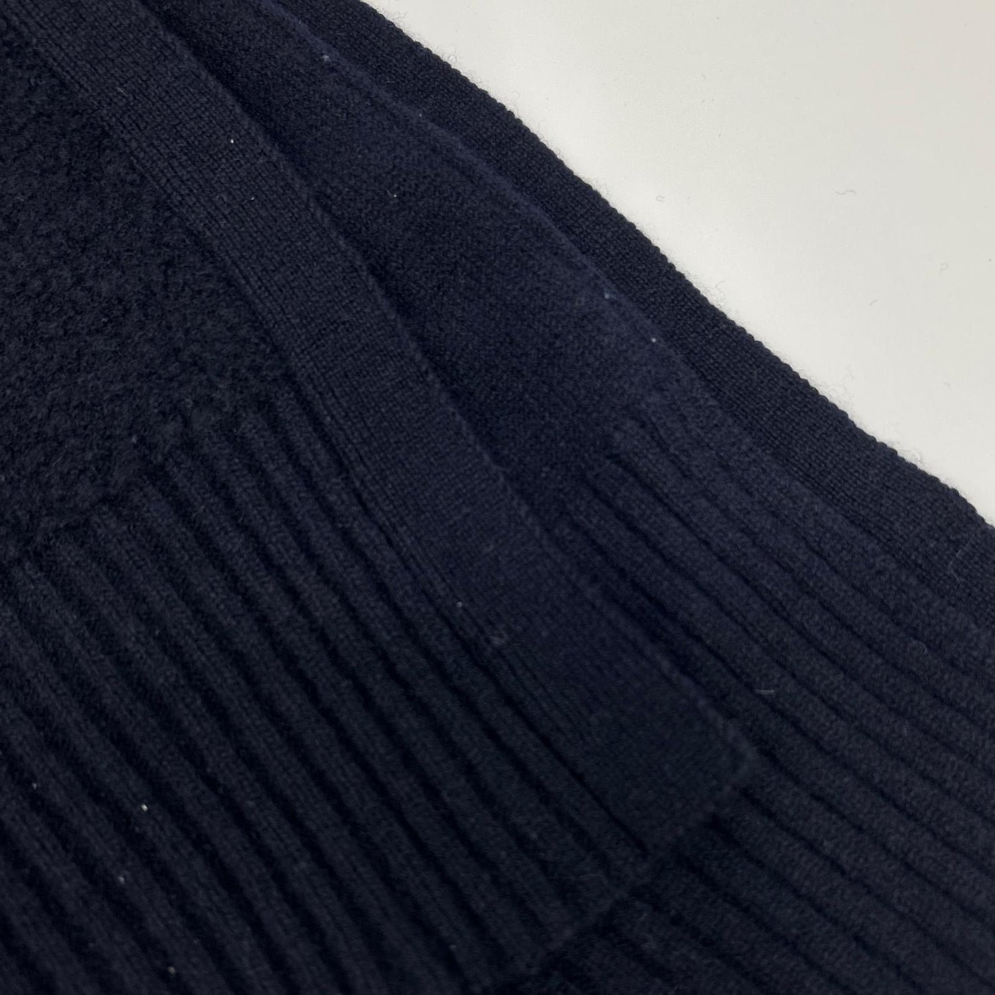 ADORE 阿多丽 24AW 531-4270004 海军蓝 羊毛 侧开衩毛圈针织套头衫 上衣