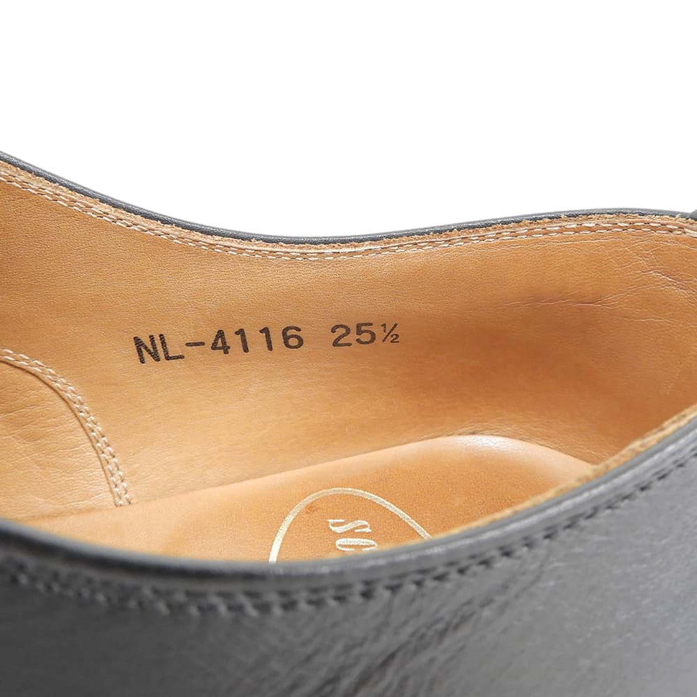 SCOTCH GRAIN スコッチグレイン 内羽根ストレートチップシューズ メンズ ブラック 25 1/2 NL4116 シューズ