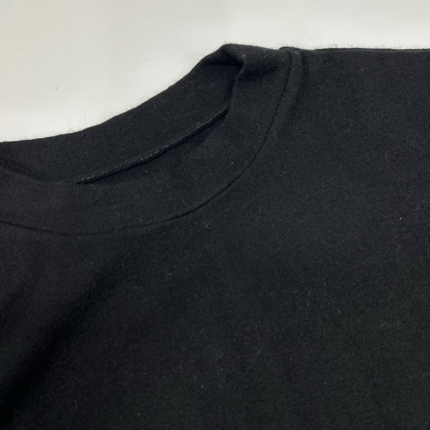 yohjiyamamoto ヨウジヤマモト FX-T45-173 ブラック ウール チェック切替 変形ニットプルオーバー トップス