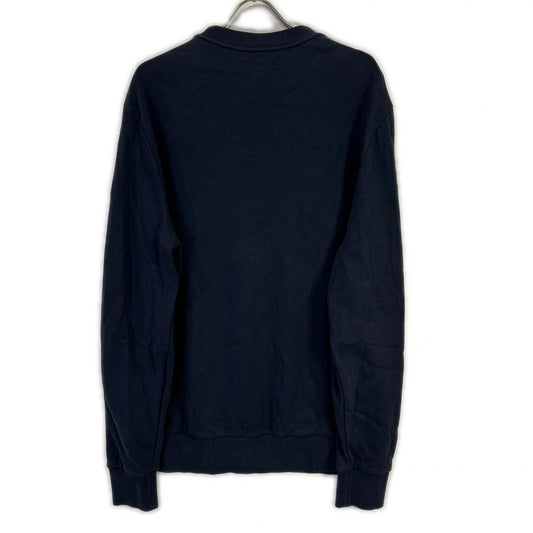 MONCLER モンクレール 22年製 ネイビー FELPA ワッペンデザイン ロゴ クルーネックプルオーバースウェット トップス