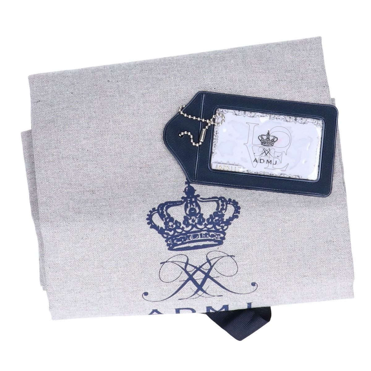 A.D.M.J. Accessoires De Mademoiselle ADMJ 【新品同様】型押しシュリンクレザー トートバッグ