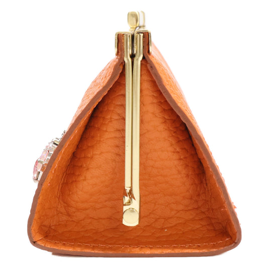 A.D.M.J. Accessoires De Mademoiselle ADMJ 【新品同様】THE BEE 牛革シュリンク型押し 口金マルチケース その他