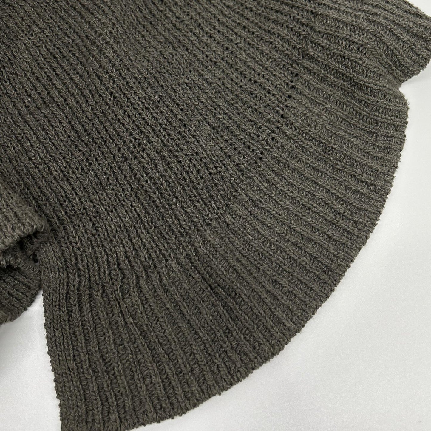 MUSE ミューズ 18-080-500-4160 カーキグレー シルク×リネン ロングニットカーディガン トップス