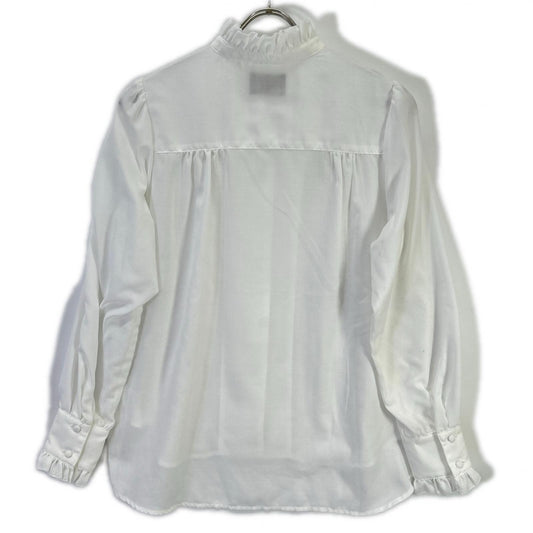 Pale Jute PJ-2023AW-15 White Frill Collar Blouse "Brigitte II"