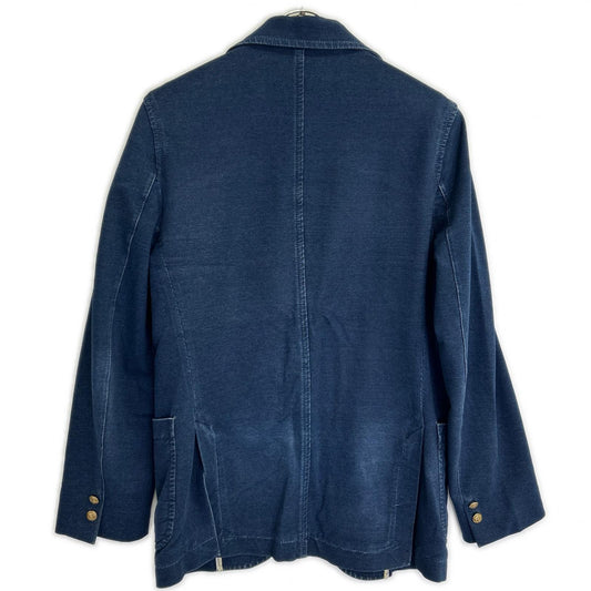 CIRCOLO1901 チルコロ1901 インディゴ コットン混 サイドベンツ メタルボタン ジャージーテーラードジャケット ジャケット