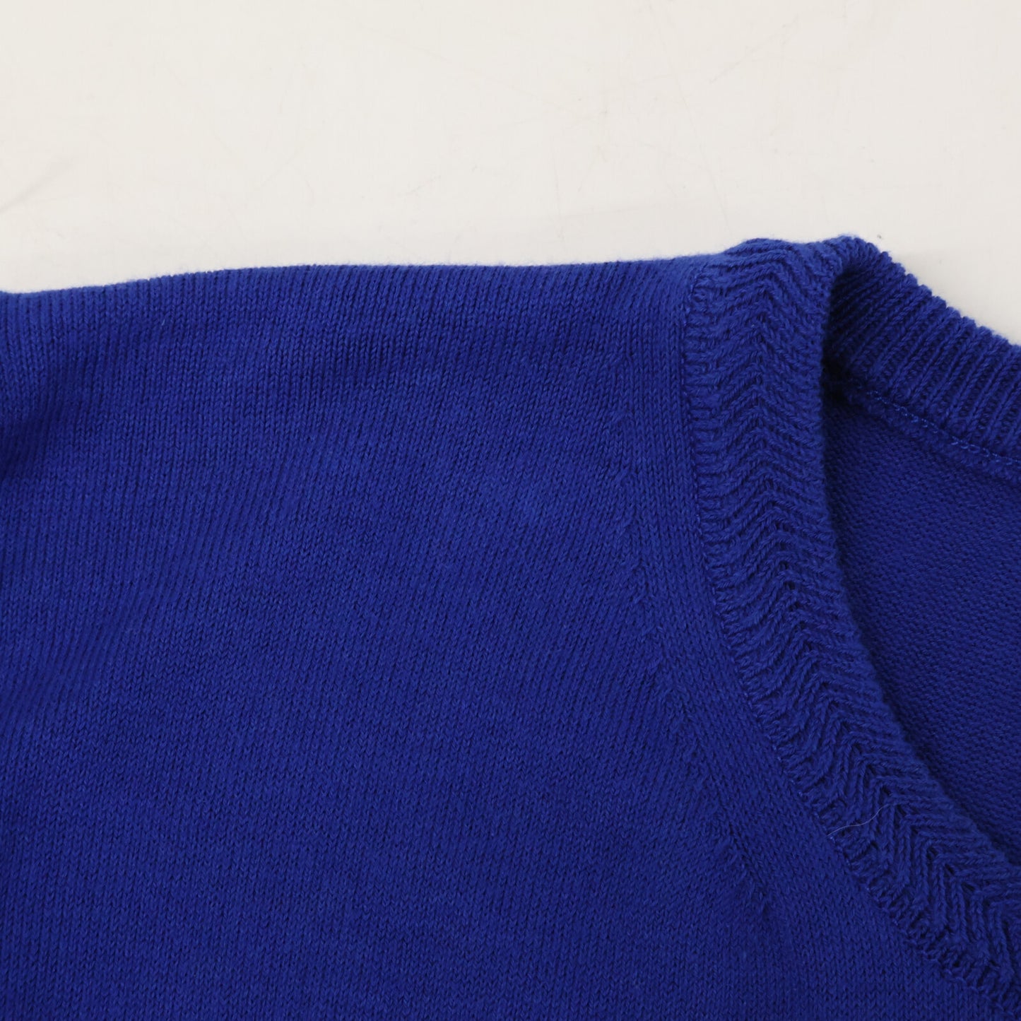 MAISON CARREE メゾンカレ MC-2020-00 ブルー コットンシルク Basic half sleeve knit ショートスリーブニット トップス