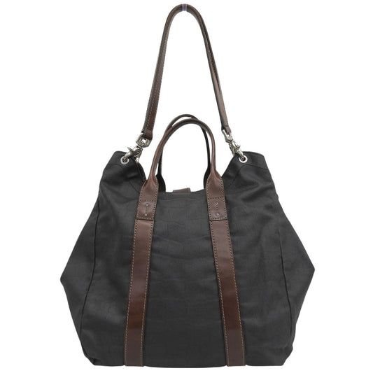Daniel&Bob ダニエル&ボブ クロドーロ クロコ柄 コーティングキャンバス 2WAY トート ショルダー グレー×ブラウン ハンドバッグ