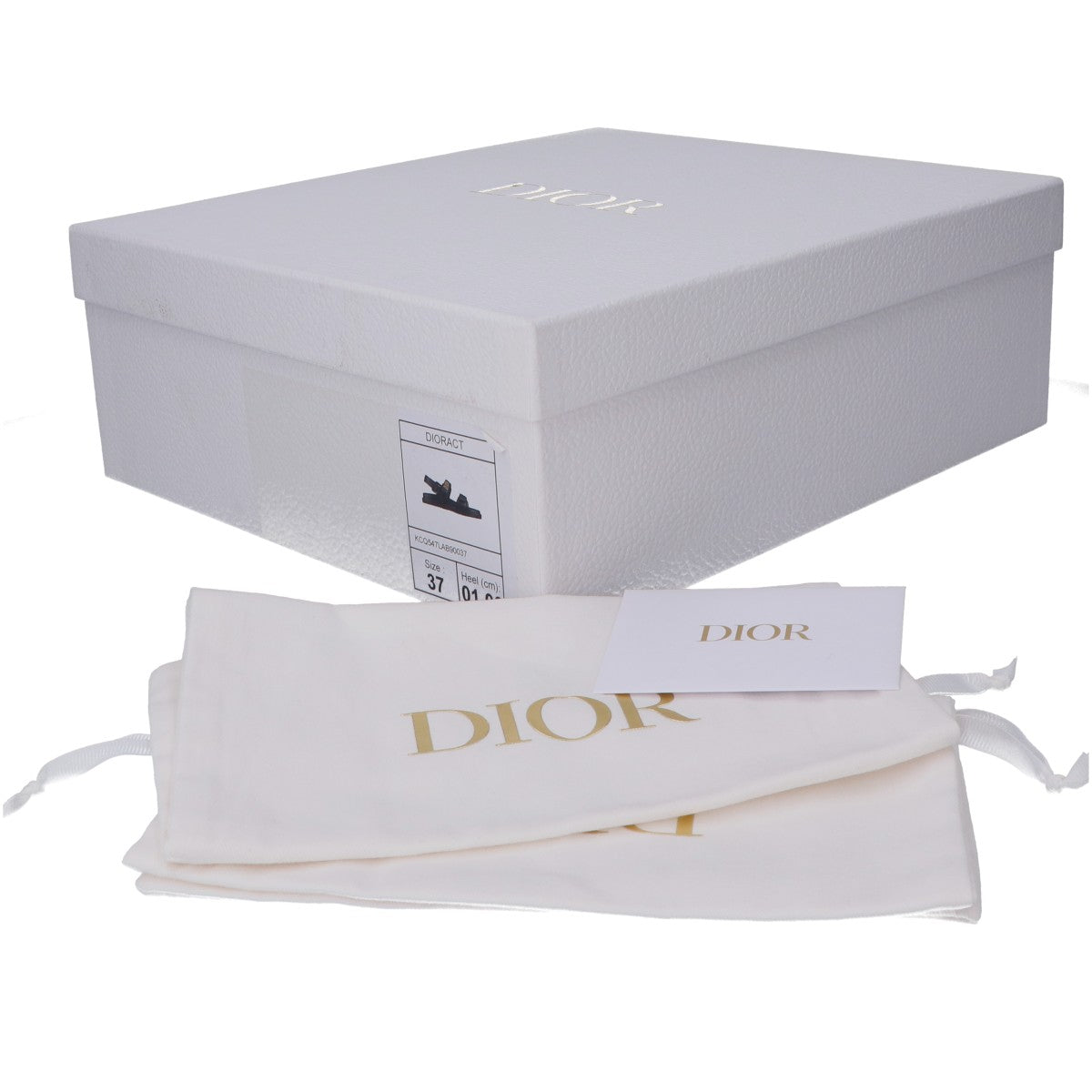 DIOR ディオール 新品未使用 KCQ547LAB_S900 26SS Dioract/ディオールアクト ラムスキン メタルロゴ バックストラップフラットサンダル シューズ