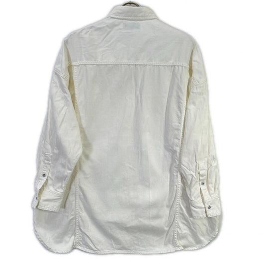 Healthy Denim ヘルシーデニム SLOBE別注 H329620I ホワイト コットン Almond スーパービッグデニムシャツ トップス