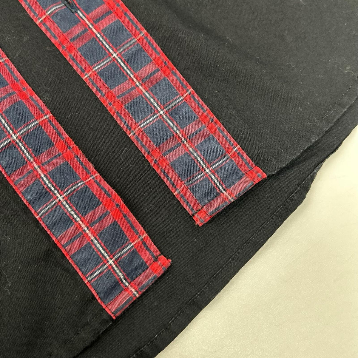 Vivienne Westwood MAN ヴィヴィアンウエストウッドマン ブラック DETAILD CHECK クラシックシャツ トップス