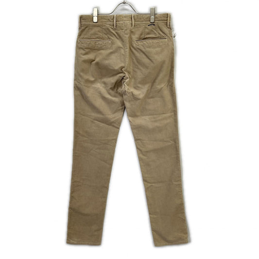 INCOTEX Incotex 17S100 Beige Garment-Dyed Cotton Stretch Gabardine Tapered Pants Bottoms