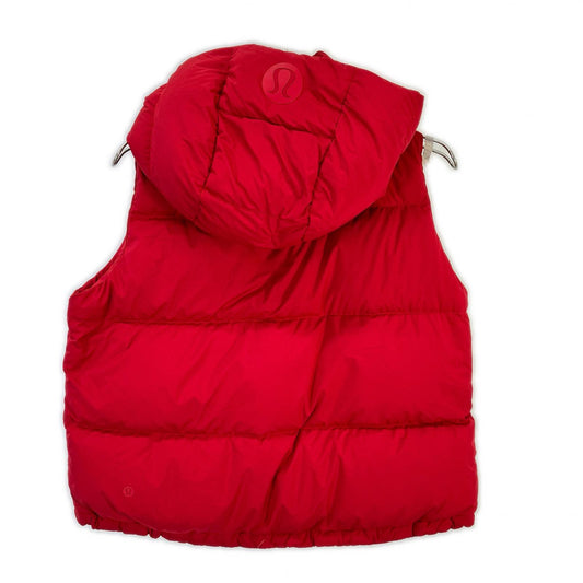 lululemon lululemon Red Wunder Puff Hooded Cropped Down Vest