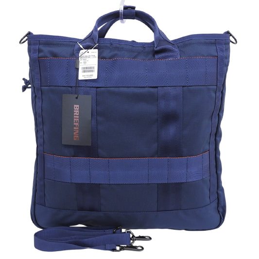 BRIEFING ブリーフィング 新品同様 COCKPIT BAG ヘルメットバッグ 840デニールコーデュラエアバリスティックナイロン 紺 BEAMS PLUS別注 トートバッグ