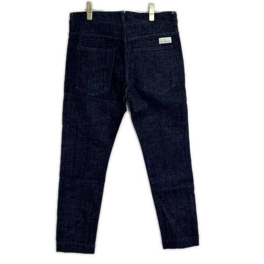 Nine In The Morning 9SS18-AT09 all-indigo cotton button-fly tapered denim pants, bottoms