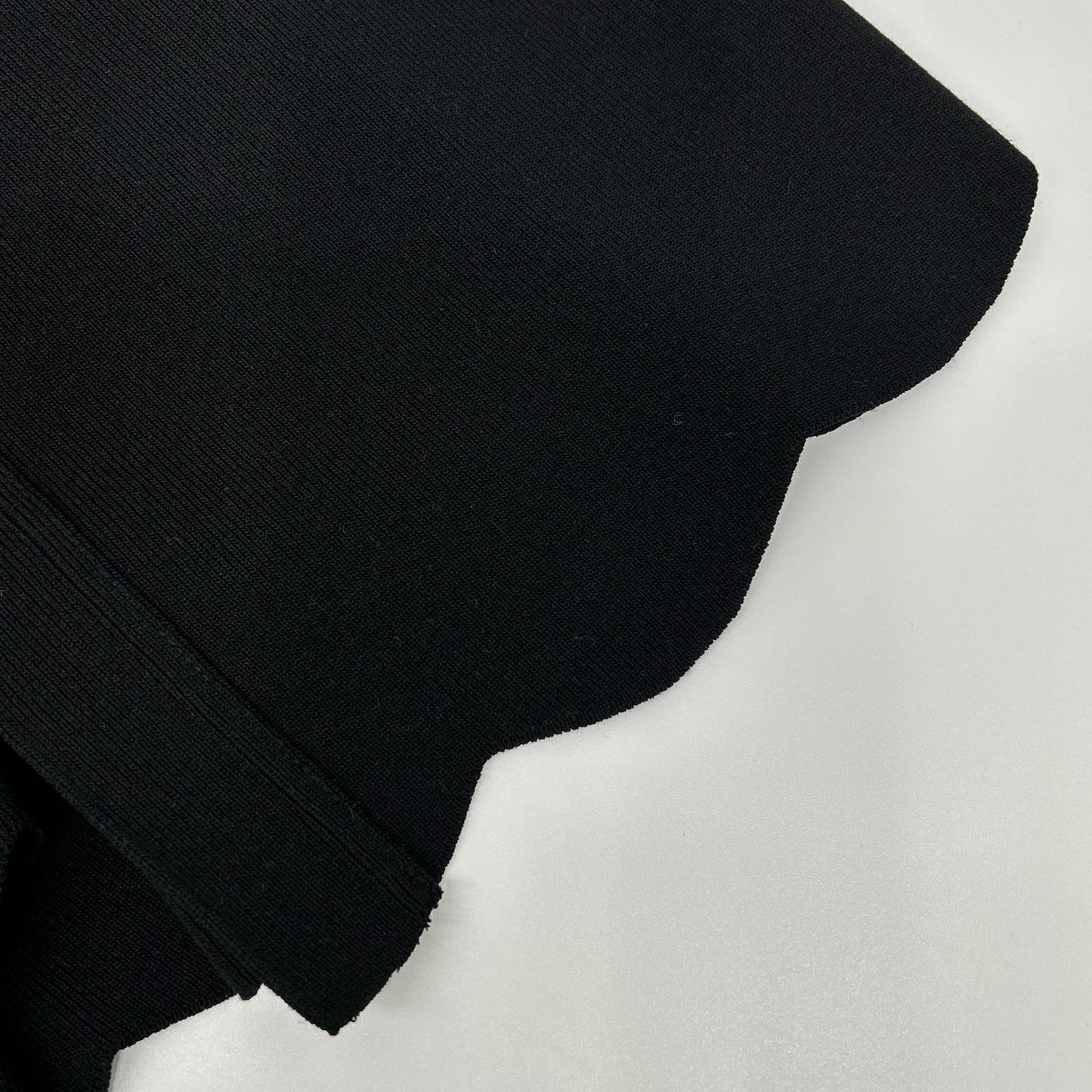 BORDERS at BALCONY ボーダーズアットバルコニー BD2411-1G-30 ブラック レーヨン混 SCALLOP GILET/スカラップジレ ベスト