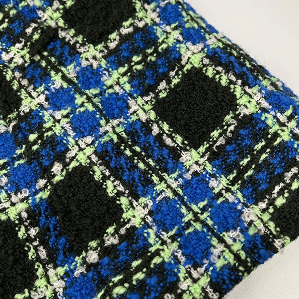 MAISON SPECIAL メゾンスペシャル 25AW 21252165304 Blue Wool-Blend Color Check 2-Way Cape Coat Coat