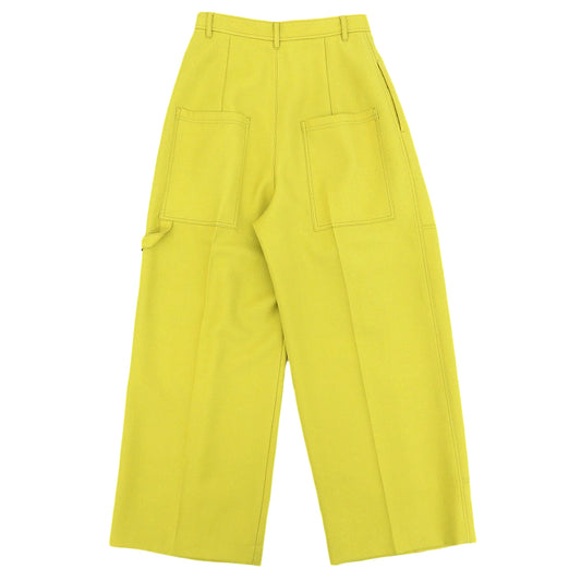 IRENE アイレネ Double Knees Work Pants パンツ ボトムス ウール レディース マスタード 36 25A88002 ボトムス