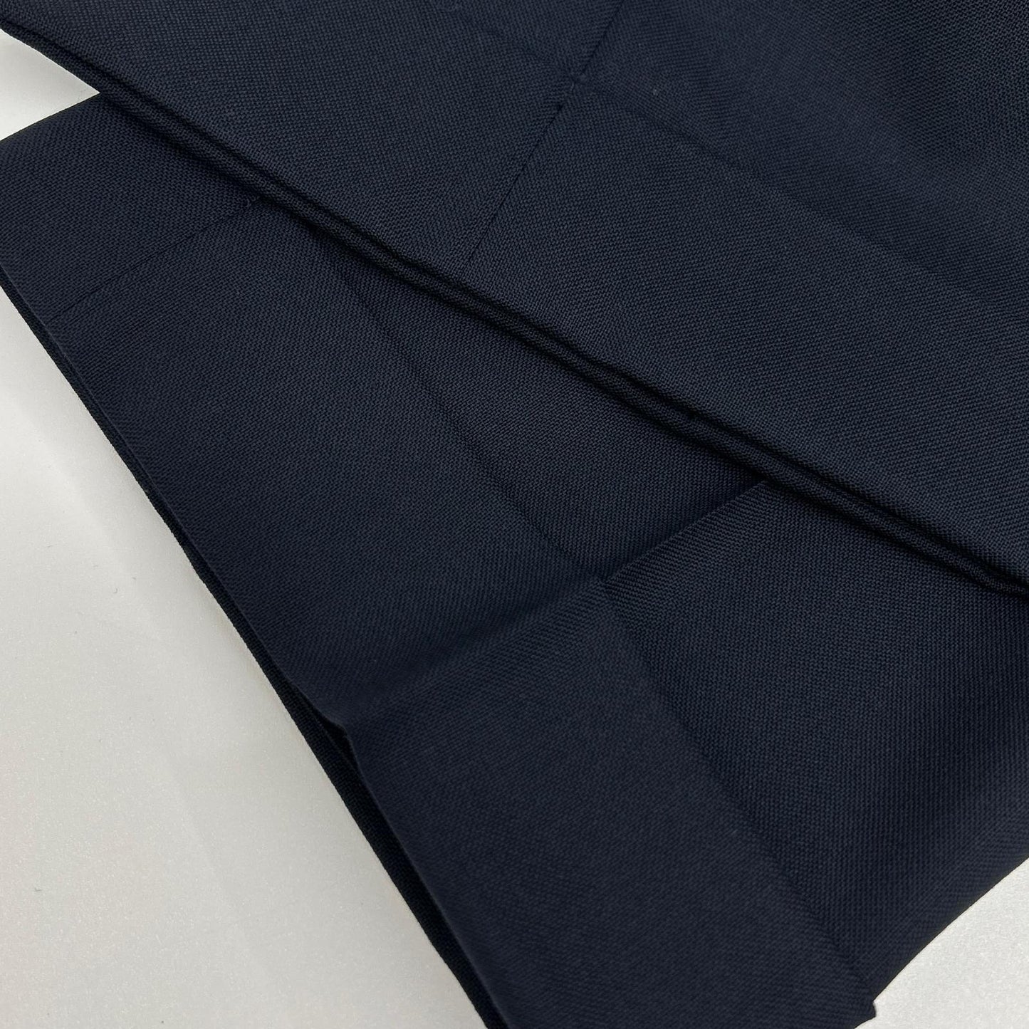 DALCUORE Navy One-Pleat Double Trousers Bottoms